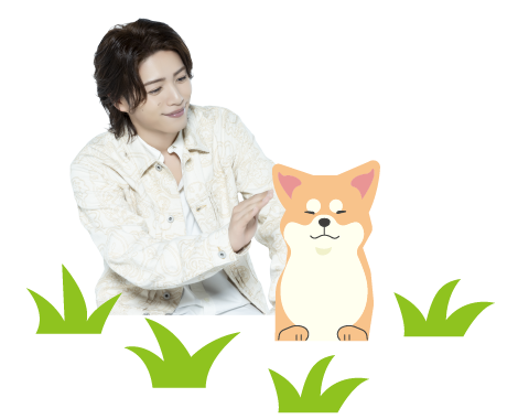 立石俊樹と秋田犬